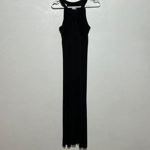 NWT Calvin Klein black summer halter style maxi sundress, size 10